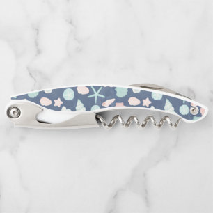 Tire-bouchon motif de coquillages