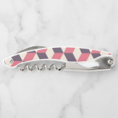 Tire-bouchon motif de cubes 3d (Dos)