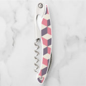 Tire-bouchon motif de cubes 3d (Devant)