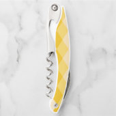 Tire-bouchon Motif de forme Rhombus à teinte jaune (Devant)