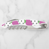 Tire-bouchon Motif de fruits de fraises pourpres (Dos)