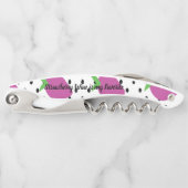 Tire-bouchon Motif de fruits de fraises pourpres (Devant)