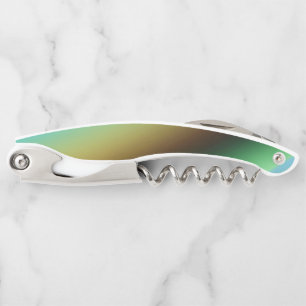 Tire-bouchon Motif de texture abstraite arc-en-ciel vert bleu t