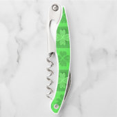 Tire-bouchon Motif de trèfle vert (Devant)