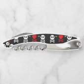 Tire-bouchon Motif des crânes d'effroi (Dos)