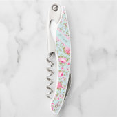 Tire-bouchon Motif des fleurs d'aquarelle Chic Spring (Devant)