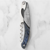 Tire-bouchon Motif marbré en pierre bleue (Devant)