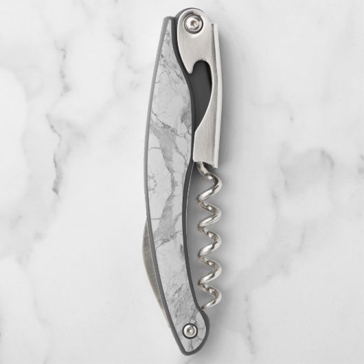 Tire-bouchon Motif marbré en pierre bleue (Dos)