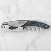 Tire-bouchon Motif marbré en pierre bleue (Devant)