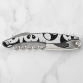 Tire-bouchon Motif Panda noir et blanc Kawaii (Dos)