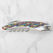 Tire-bouchon Motif rectangulaire arrondi géométrique (Dos)