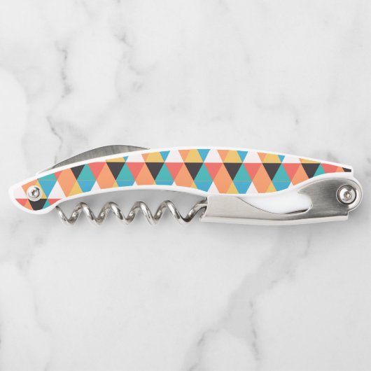 Tire-bouchon Motif triangle multicolore (Dos)