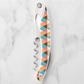 Tire-bouchon Motif triangle multicolore (Devant)