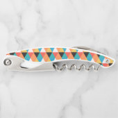 Tire-bouchon Motif triangle multicolore (Devant)