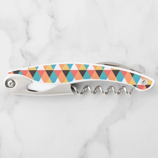 Tire-bouchon Motif triangle multicolore (Devant)