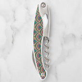 Tire-bouchon motif vert en forme de coque (Dos)