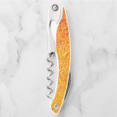 Tire-bouchon Mur défectueux avec texture jaune et orange (Devant)