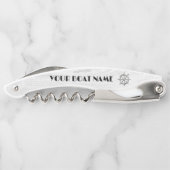 Tire-bouchon Navires Roue Bateau Nautique Silver Grey (Dos)