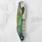 Tire-bouchon Nebula peinte - Opale de feu Abstrait (Dos)