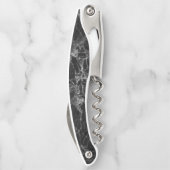 Tire-bouchon Noir Et Gris Marbré (Dos)