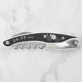 Tire-bouchon Nom de la servante Date Artsy Floral Noir (Dos)