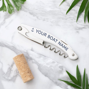 Tire-bouchon Nom du bateau d'Ancre de la marine nautique
