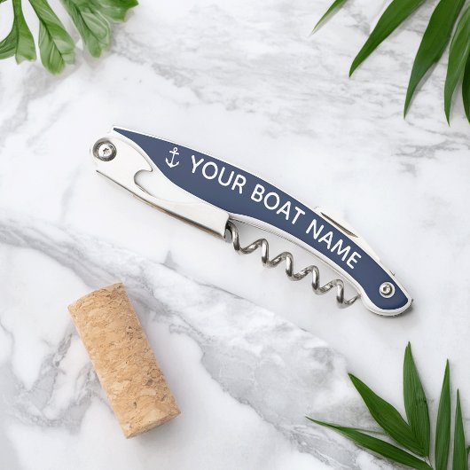 Tire-bouchon Nom du bateau d'Ancre nautique Waiter's Corkvis