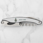 Tire-bouchon Nom du bateau de croisière nautique (Devant)