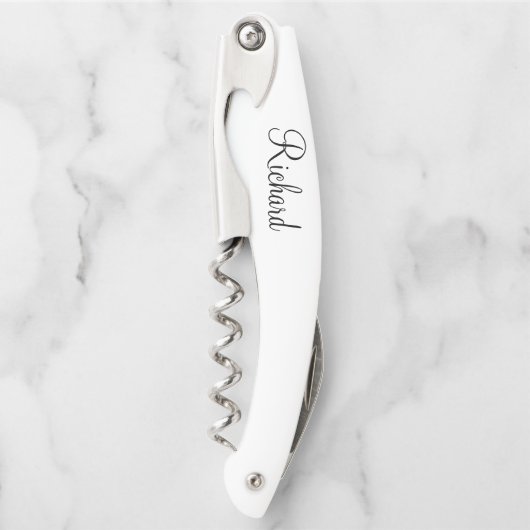 Tire-bouchon Nom personnalisé de script classique (Devant)