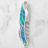 Tire-bouchon Nouvelle-Zélande Abalone Paua Shell Motif 1 (Dos)