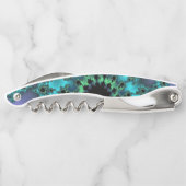 Tire-bouchon Oeil Turquoise métallique (Dos)