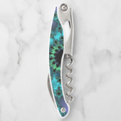 Tire-bouchon Oeil Turquoise métallique (Dos)