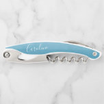 Tire-bouchon Ombre Gradient Dip Dye Bleu Personnalisé Mariage P<br><div class="desc">Teinture Ombre Gradient Océan bleu Fête des mariées personnalisée Vis-bouchon Favoriser</div>