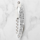 Tire-bouchon Ouverture de bouteille de bouchon noir et blanc (Devant)