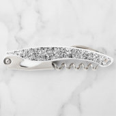 Tire-bouchon Ouverture de bouteille de bouchon noir et blanc (Devant)