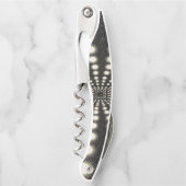 Tire-bouchon Ouverture de bouteille de bouchon noir et blanc (Devant)