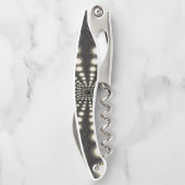 Tire-bouchon Ouverture de bouteille de bouchon noir et blanc (Dos)