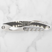 Tire-bouchon Ouverture de bouteille de bouchon noir et blanc (Devant)