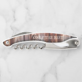 Tire-bouchon Ouverture de bouteille en bouchon en bois moderne (Dos)