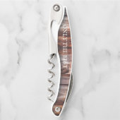 Tire-bouchon Ouverture de bouteille en bouchon en bois moderne (Devant)