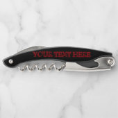 Tire-bouchon Ouverture de bouteille sur mesure à vis à vis à vi (Dos)