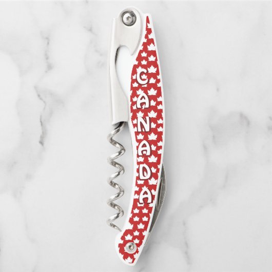 Tire-bouchon Ouverture de la bouteille Canada sur mesure (Devant)