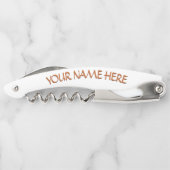 Tire-bouchon Ouverture de la bouteille de feuille d'érable sur (Dos)