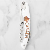 Tire-bouchon Ouverture de la bouteille de feuille d'érable sur (Devant)