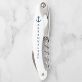 Tire-bouchon Ouverture de vin de bouchon à l'ancre marine (Dos)