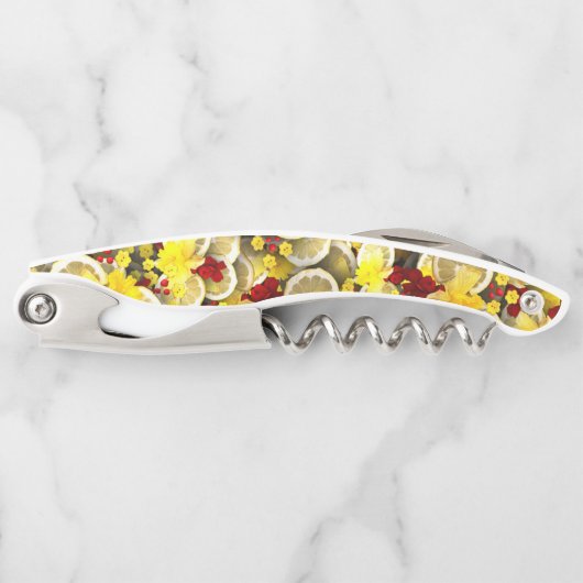 Tire-bouchon Ouverture de vin de tranches de citron (Devant)