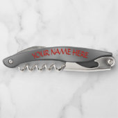 Tire-bouchon Ouverture d'une bouteille de feuille d'érable sur  (Dos)