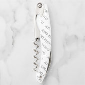 Tire-bouchon Ouverture personnalisée de la bouteille à bouchon  (Devant)