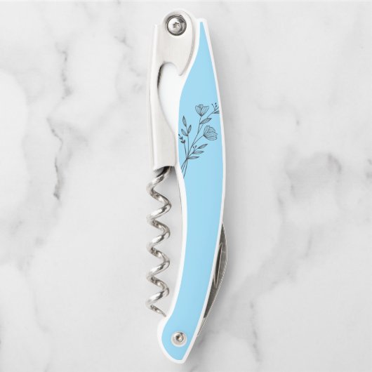 Tire-bouchon Ouvrage Rustique Dusty Blue Wine Botter (Devant)