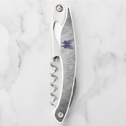 Tire-bouchon Papillon à bijoux pourpre (Devant)